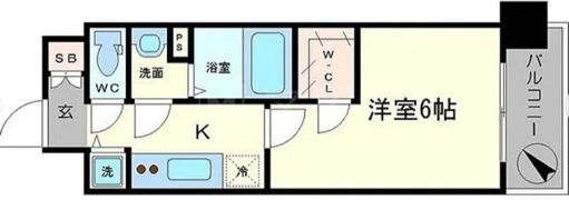 エステージ難波WESTの間取り画像