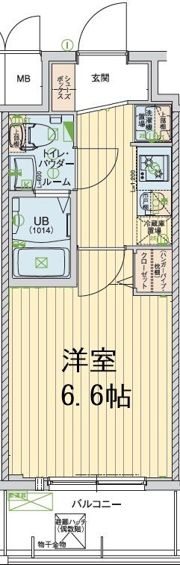 エグゼ大阪CITYアインツの間取り画像