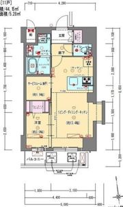 プレサンスNEO九条ディアシスの間取り画像
