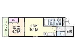 フジパレス喜連西ノースの間取り画像