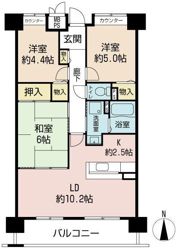 アレフ長吉の間取り画像
