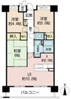 アレフ長吉の間取り画像