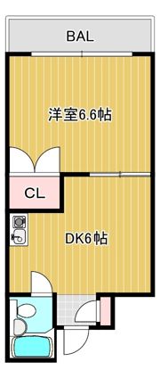 エスポワール深江橋の間取り画像