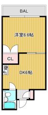 エスポワール深江橋の間取り画像