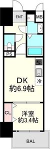 レシオス阿倍野ヴィータの間取り画像