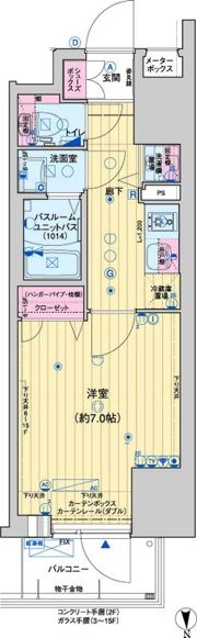 レオンコンフォート大手前ラトゥールの間取り画像