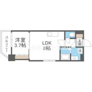 フロンティアタワー九条Iの間取り画像