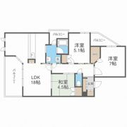 CITY SPIRE夕陽丘の間取り画像