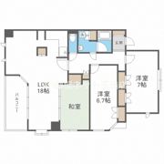 CITY SPIRE夕陽丘の間取り画像
