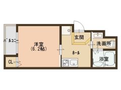 Y’s玉造の間取り画像