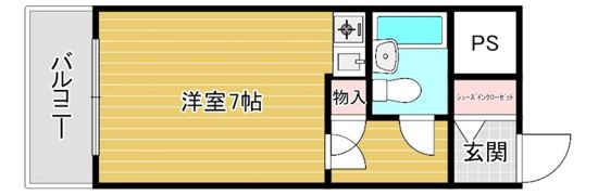 ニューライフ谷町の間取り画像