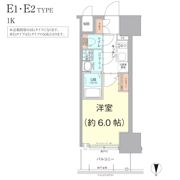 エスリード難波ザ・ブライトの間取り画像