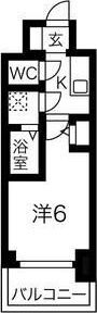 エスリードレジデンス大阪天王寺の間取り画像