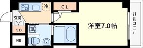 ラシーヌ天王寺町南の間取り画像