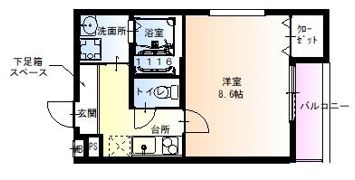 フジパレス阿倍野丸山通I番館の間取り画像