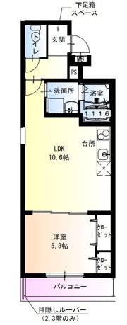 フジパレス今川公園III番館の間取り画像
