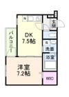 Fujipalace なでしこ北田辺の間取り画像