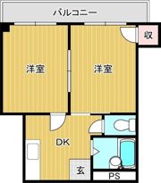 コーポ中野の間取り画像