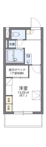 レオパレスチェリーロードの間取り画像