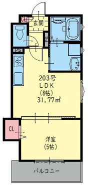 クリエオーレ茨田大宮IIの間取り画像