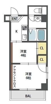 公園前ウエストハイツの間取り画像