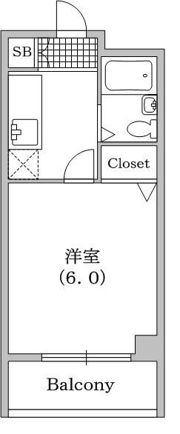 アパルト四天王寺IIの間取り画像