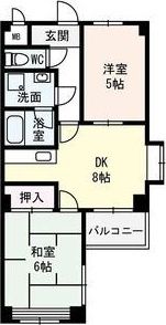 万代東マンションの間取り画像