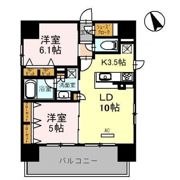 プレサンス四天王寺の間取り画像