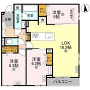 ココルトリシアの間取り画像
