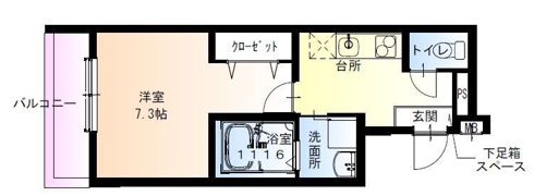 フジパレス平野郷III番館の間取り画像