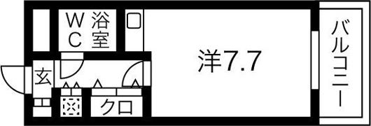 朝日プラザ岸里パサージュの間取り画像