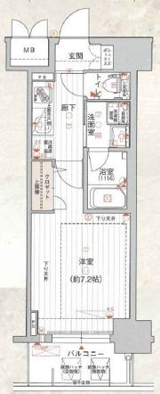 スプランディッド大阪WESTの間取り画像