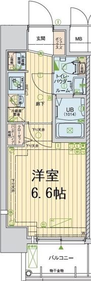 エグゼ大阪CITYアインツの間取り画像