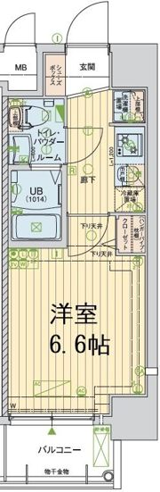 エグゼ大阪CITYアインツの間取り画像