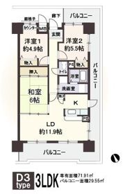 アメニティ江戸堀の間取り画像