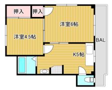 田野マンションの間取り画像
