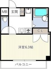 マンション弥栄の間取り画像