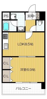 サザンパークスの間取り画像