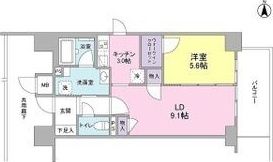 ブリリアント同心の間取り画像