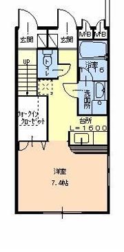 フジパレス フォンターナI番館の間取り画像