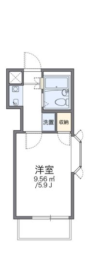 レオパレス緑町第2の間取り画像