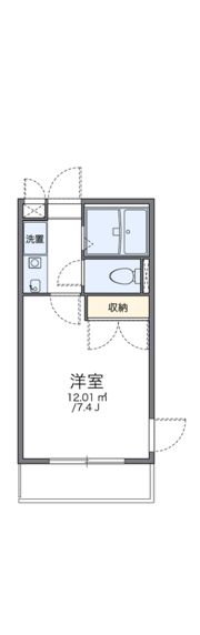 レオパレス西宮北弐番館の間取り画像