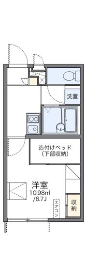 レオパレス野崎通Bの間取り画像