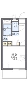 レオパレス武庫川Bの間取り画像
