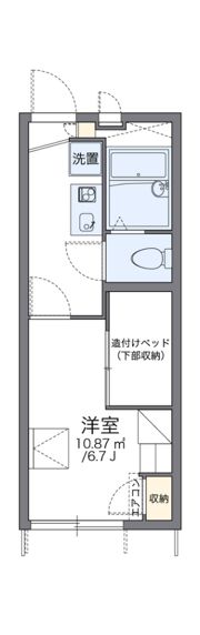 レオパレス堀田の間取り画像
