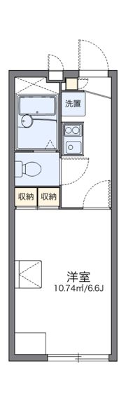 レオパレスホクトの間取り画像