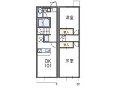 レオパレスラダックCの間取り画像