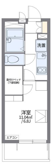 レオパレスメルナカヤの間取り画像