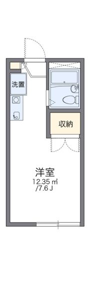 レオパレスこうべ山手の間取り画像