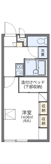 レオパレスラ・ピュールの間取り画像